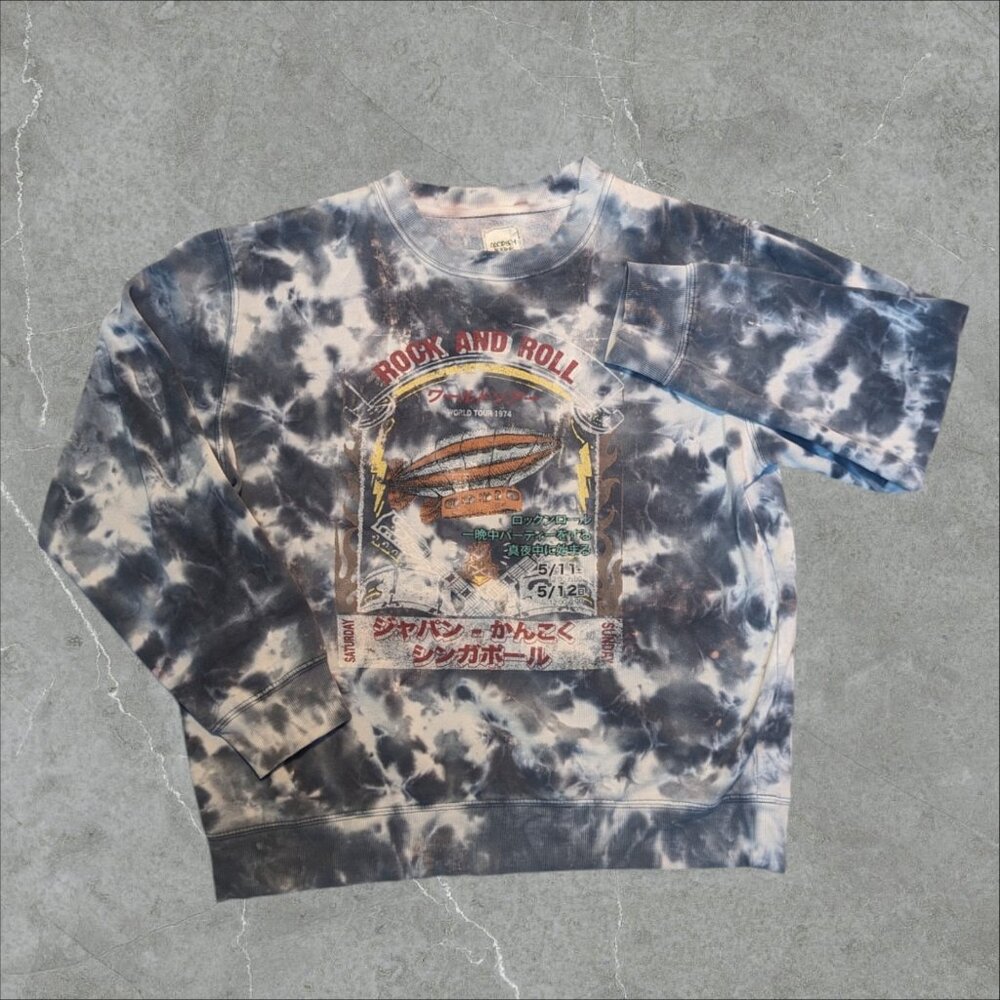 The Buckle Modish Rebel Rock & Roll Women’s M Oversized Sweatshirt Tie Dye